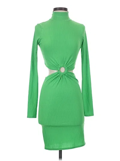 Pre-owned Prettylittlething Cocktail Dress In Green