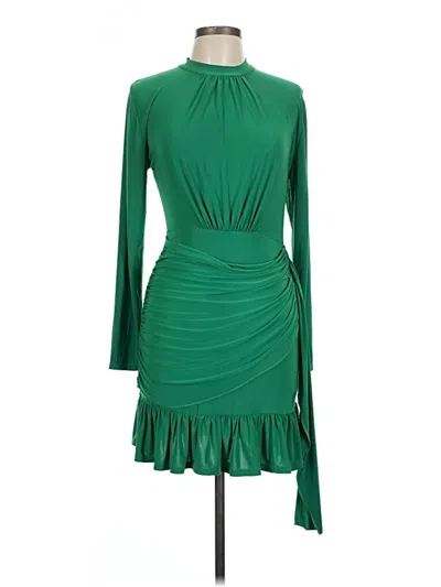 Pre-owned Prettylittlething Cocktail Dress In Green
