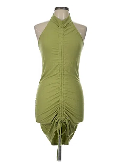 Pre-owned Prettylittlething Cocktail Dress In Green