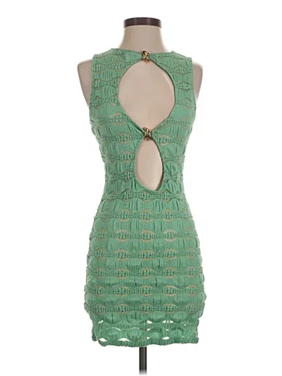 Pre-owned Prettylittlething Cocktail Dress In Green
