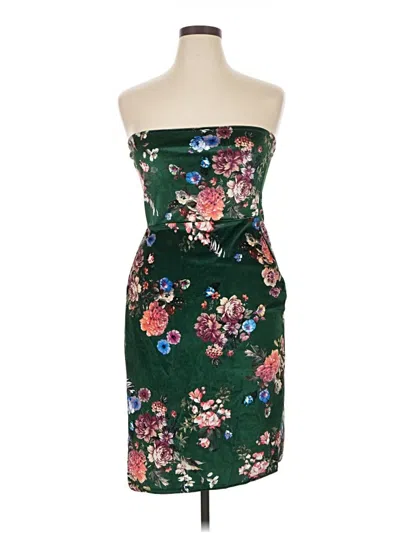 Pre-owned Prettylittlething Cocktail Dress In Green
