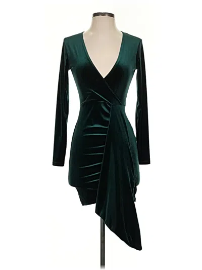 Pre-owned Prettylittlething Cocktail Dress In Green