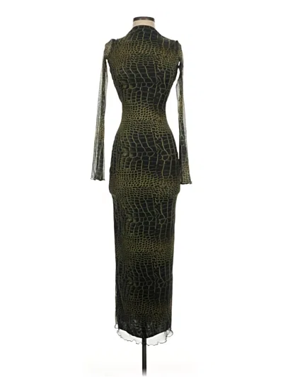 Pre-owned Prettylittlething Cocktail Dress In Green