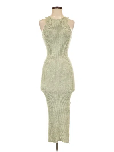 Pre-owned Prettylittlething Cocktail Dress In Green
