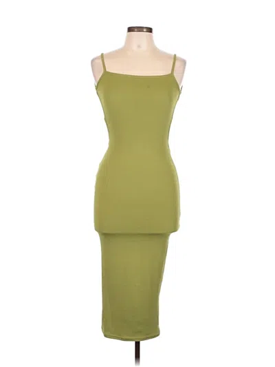 Pre-owned Prettylittlething Cocktail Dress In Green