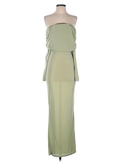 Pre-owned Prettylittlething Cocktail Dress In Green