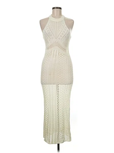 Pre-owned Prettylittlething Cocktail Dress In Ivory