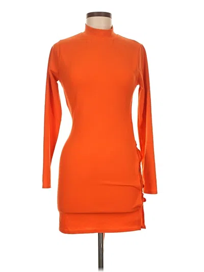 Pre-owned Prettylittlething Cocktail Dress In Orange