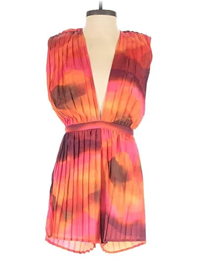 Pre-owned Prettylittlething Cocktail Dress In Orange