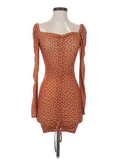 Pre-owned Prettylittlething Cocktail Dress In Orange