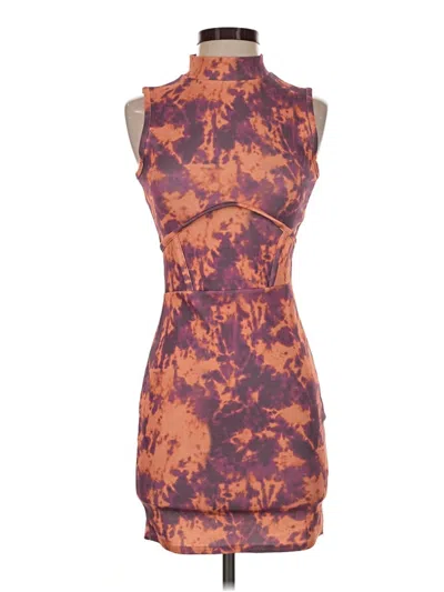 Pre-owned Prettylittlething Cocktail Dress In Orange