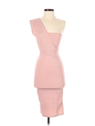 Pre-owned Prettylittlething Cocktail Dress In Pink