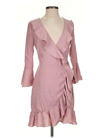 Pre-owned Prettylittlething Cocktail Dress In Pink