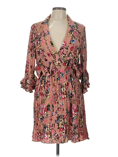 Pre-owned Prettylittlething Cocktail Dress In Pink