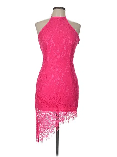 Pre-owned Prettylittlething Cocktail Dress In Pink