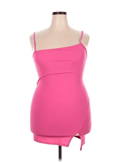 Pre-owned Prettylittlething Cocktail Dress In Pink
