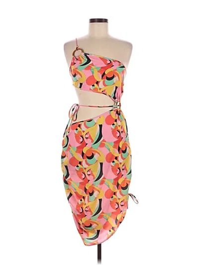 Pre-owned Prettylittlething Cocktail Dress In Pink
