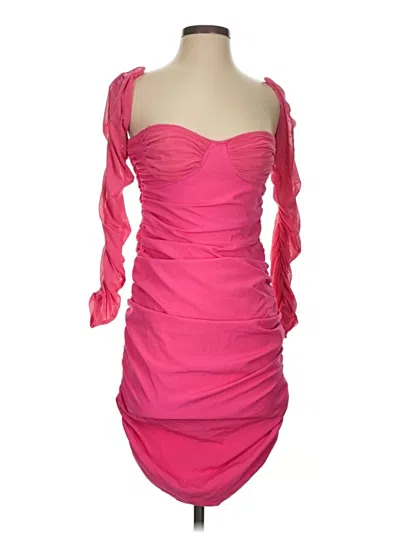 Pre-owned Prettylittlething Cocktail Dress In Pink