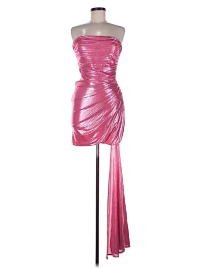 Pre-owned Prettylittlething Cocktail Dress In Pink