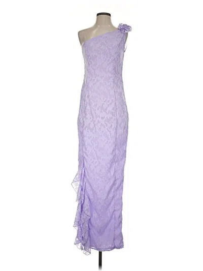 Pre-owned Prettylittlething Cocktail Dress In Purple