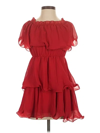 Pre-owned Prettylittlething Cocktail Dress In Red
