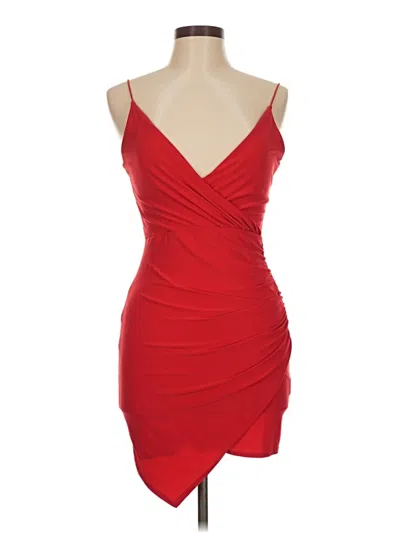 Pre-owned Prettylittlething Cocktail Dress In Red