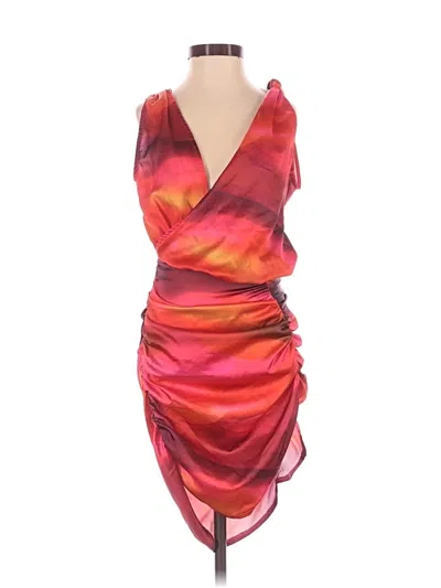 Pre-owned Prettylittlething Cocktail Dress In Red