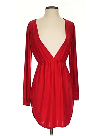 Pre-owned Prettylittlething Cocktail Dress In Red