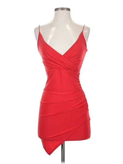 Pre-owned Prettylittlething Cocktail Dress In Red