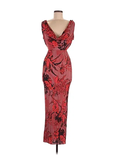 Pre-owned Prettylittlething Cocktail Dress In Red