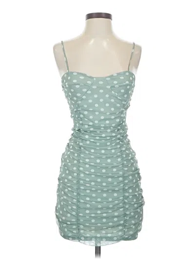Pre-owned Prettylittlething Cocktail Dress In Teal