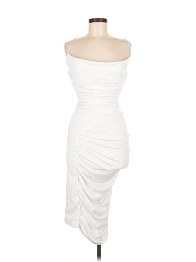 Prettylittlething Cocktail Dress In White