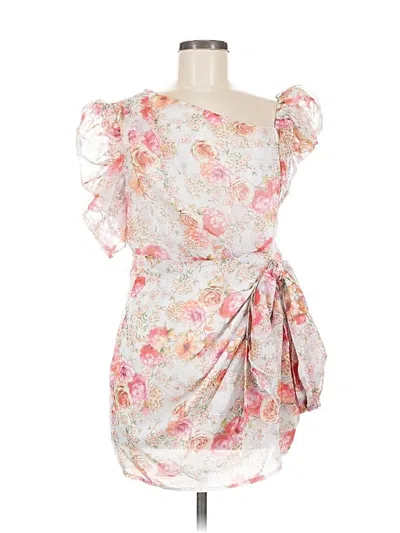 Pre-owned Prettylittlething Cocktail Dress In White