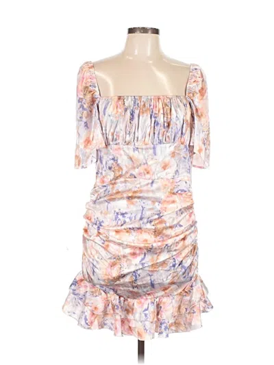 Pre-owned Prettylittlething Cocktail Dress In White