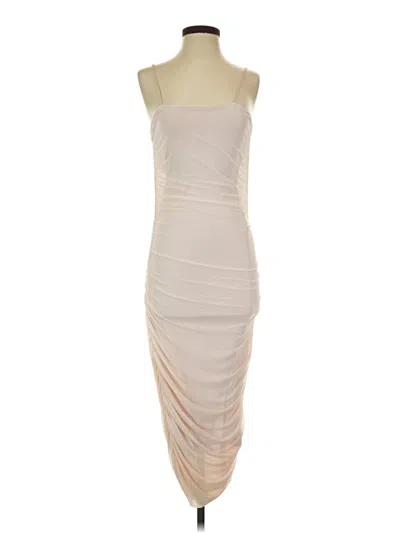 Pre-owned Prettylittlething Cocktail Dress In White