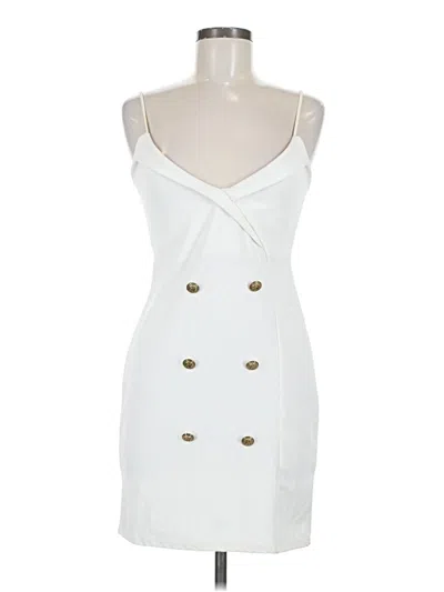 Pre-owned Prettylittlething Cocktail Dress In White