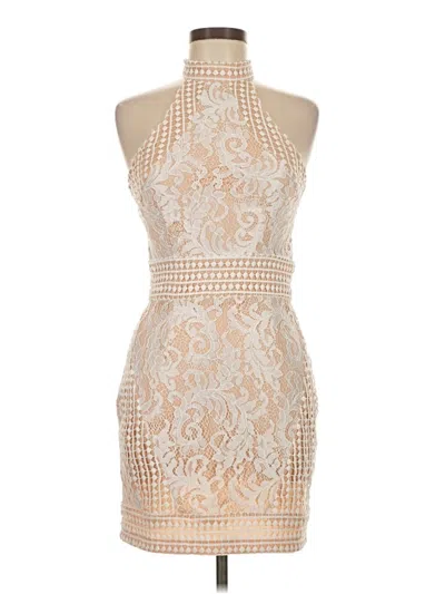 Pre-owned Prettylittlething Cocktail Dress In White