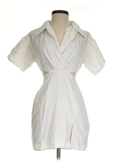 Pre-owned Prettylittlething Cocktail Dress In White