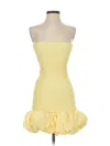 Prettylittlething Cocktail Dress In Yellow