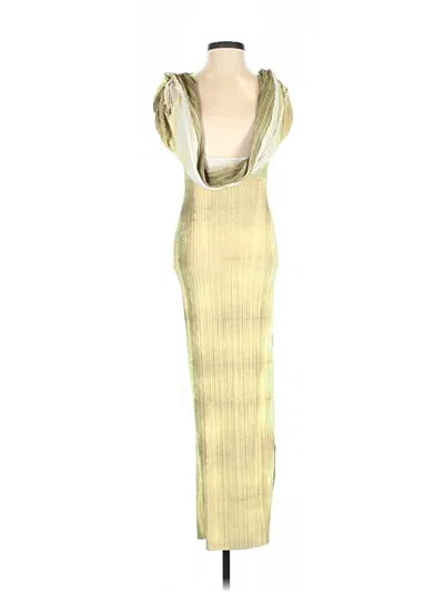 Pre-owned Prettylittlething Cocktail Dress In Yellow