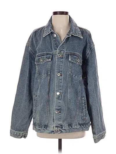 Pre-owned Prettylittlething Denim Jacket In Blue