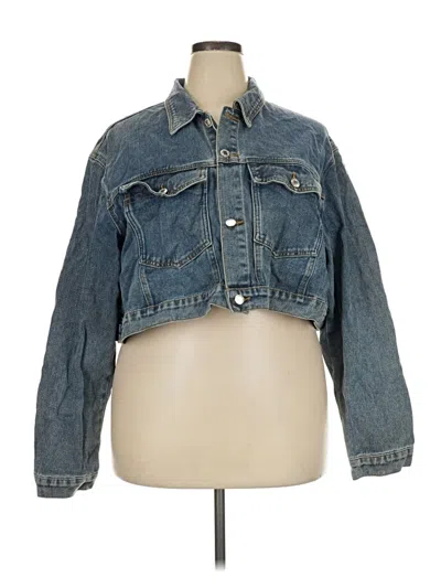Pre-owned Prettylittlething Denim Jacket In Blue