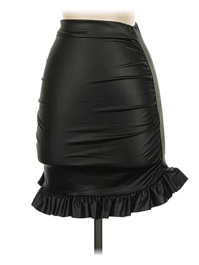 Prettylittlething Faux Leather Skirt In Black