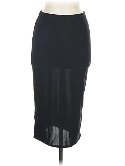 Pre-owned Prettylittlething Formal Skirt In Black