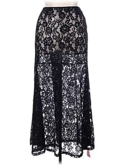 Pre-owned Prettylittlething Formal Skirt In Black