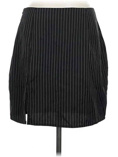 Pre-owned Prettylittlething Formal Skirt In Black