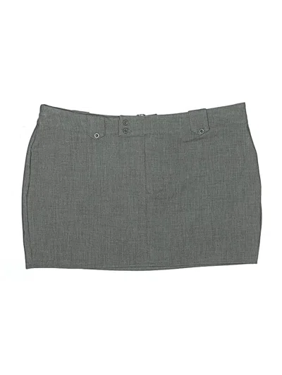 Pre-owned Prettylittlething Formal Skirt In Gray