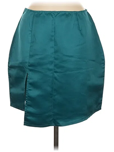 Prettylittlething Formal Skirt In Teal