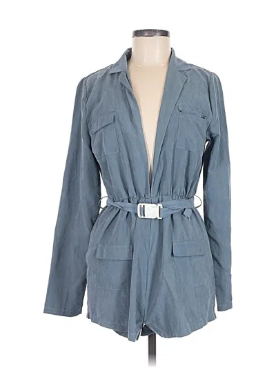 Pre-owned Prettylittlething Jacket In Blue