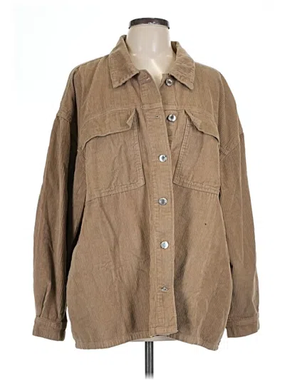 Pre-owned Prettylittlething Jacket In Brown